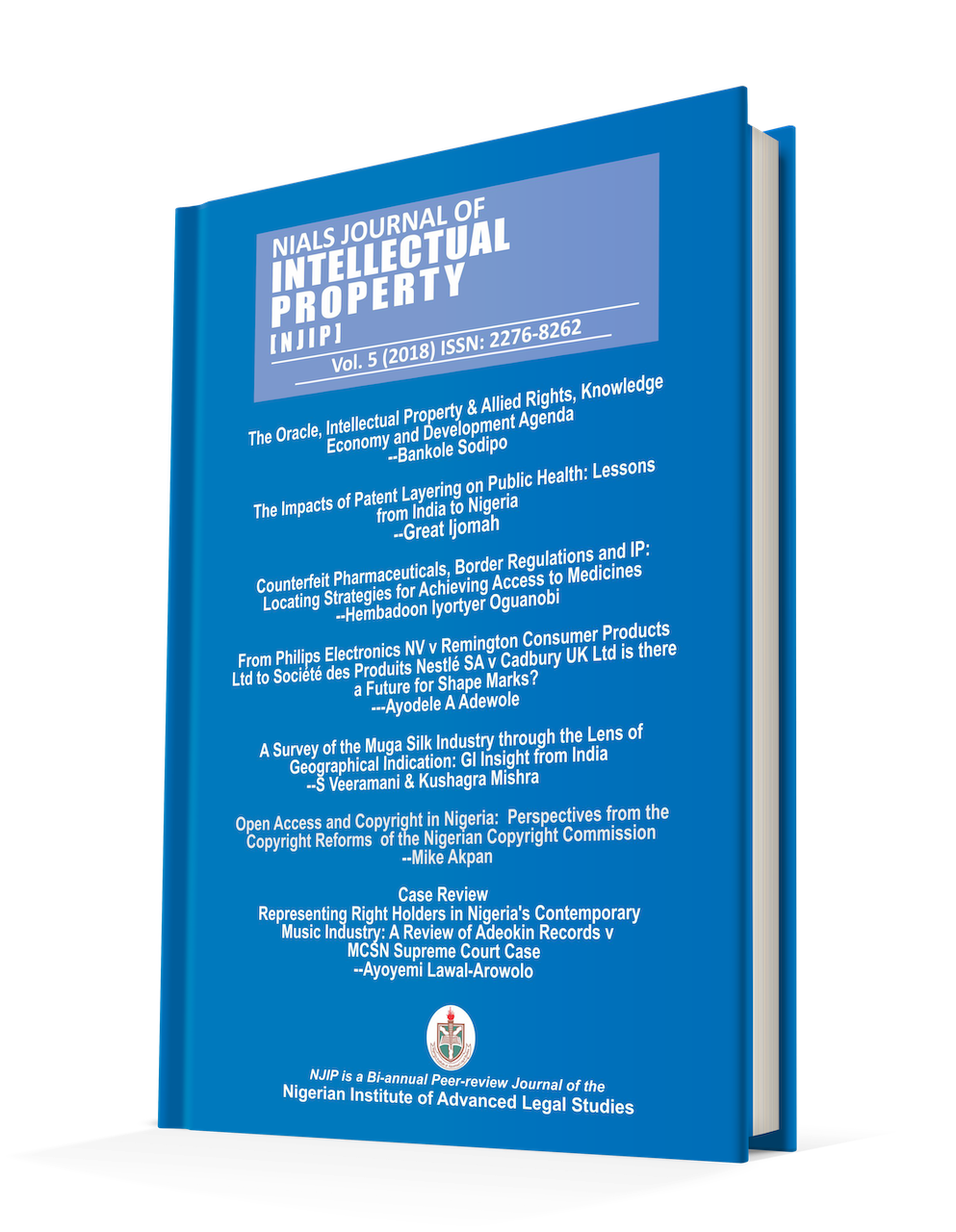 Nials Journal Of Intellectual Property [njip] Volume 5 (2018)